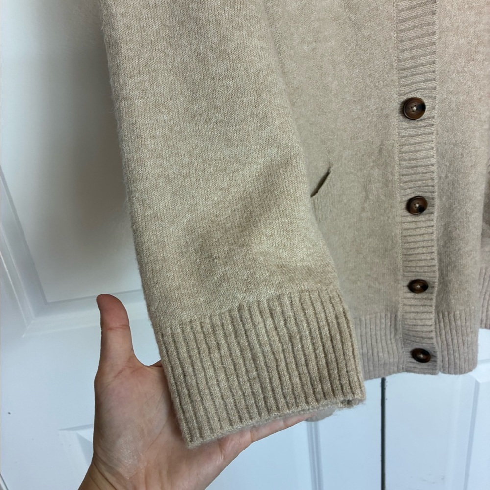 Vegan Cashmere Boyfriend Cardigan V-Neck Sweater Button Up Front, NWT size 3X - Picture 10 of 11